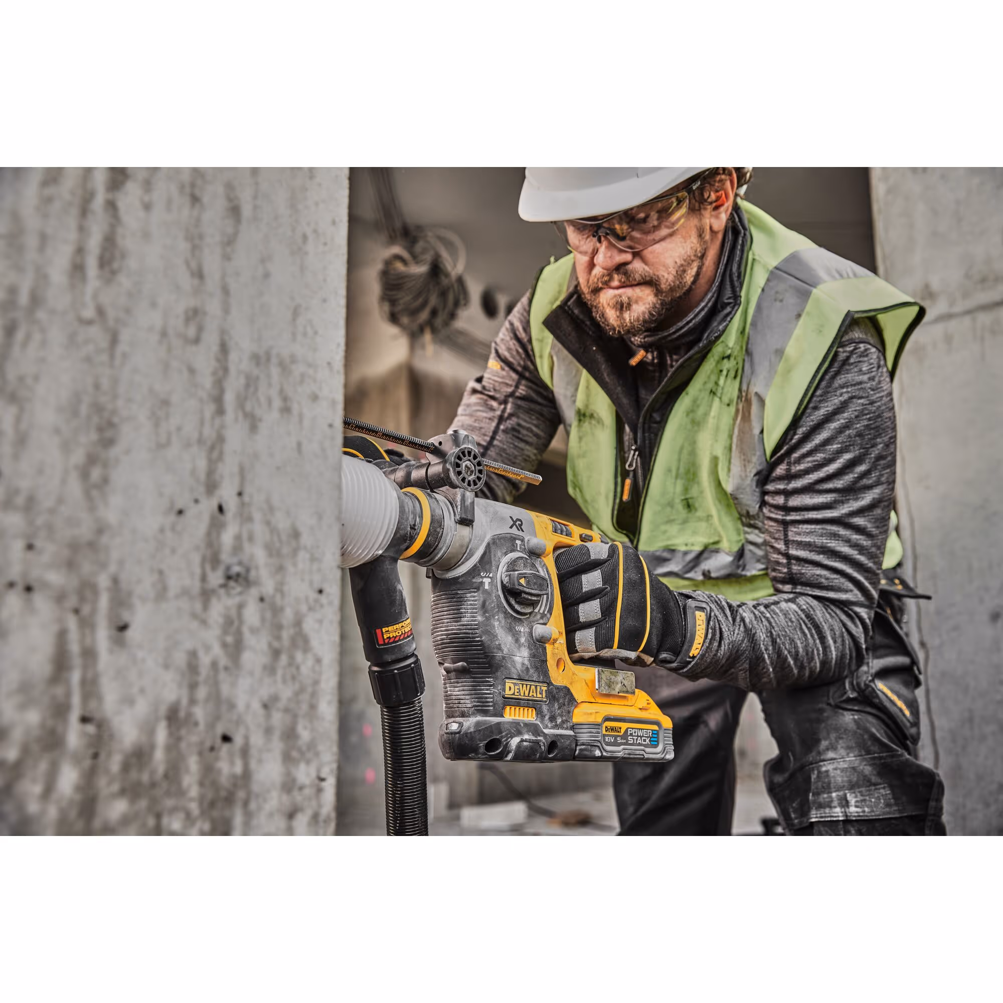 Perforateur SDS-plus XR 18V 5Ah Li-Ion Brushless 2.1J - POWERSTACK