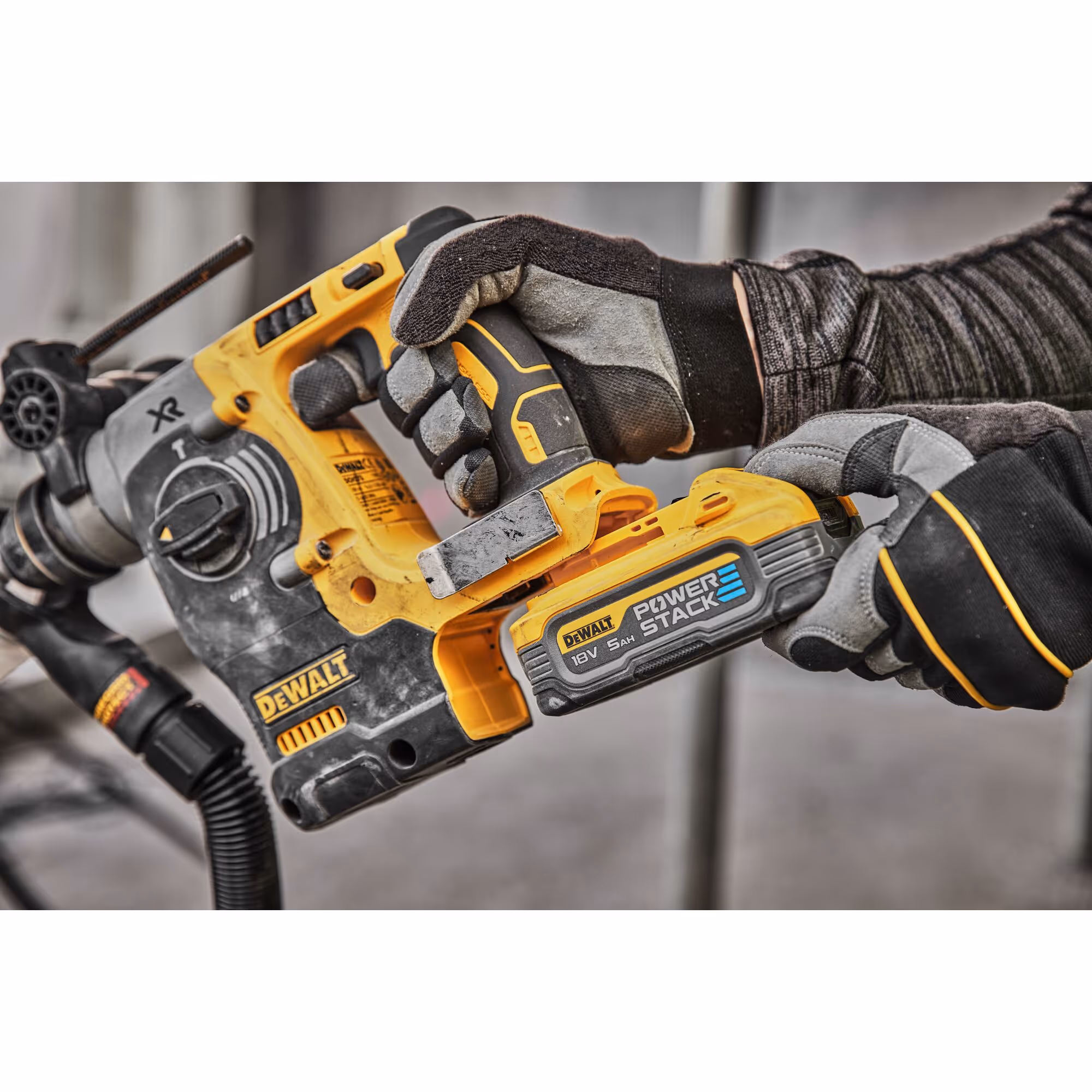 Perforateur SDS-plus XR 18V 5Ah Li-Ion Brushless 2.1J - POWERSTACK