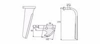 PERUGINI | Dent de herse rotative droite