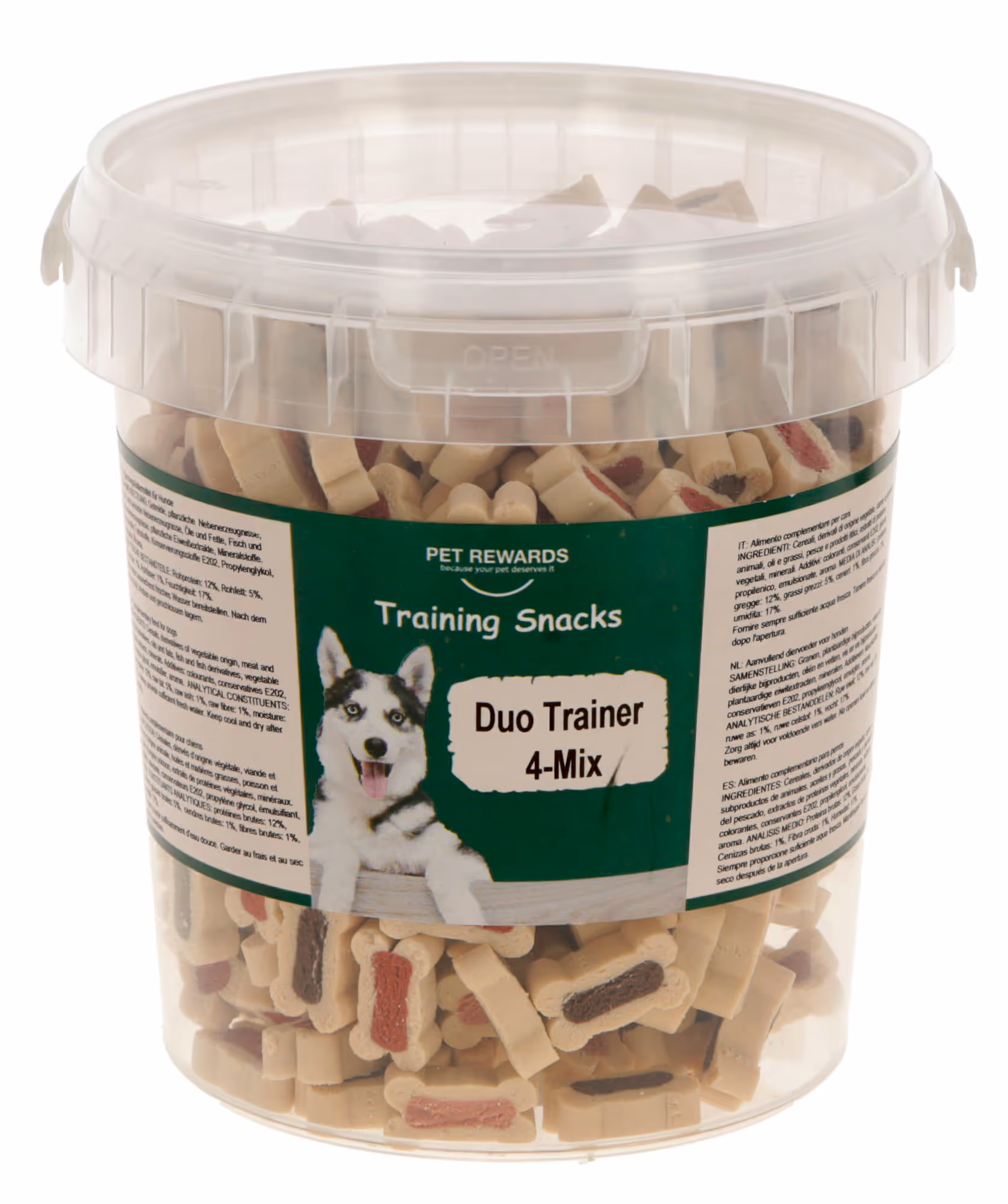 Pet Rewards Duo Trainer 4-mix 500g/seau