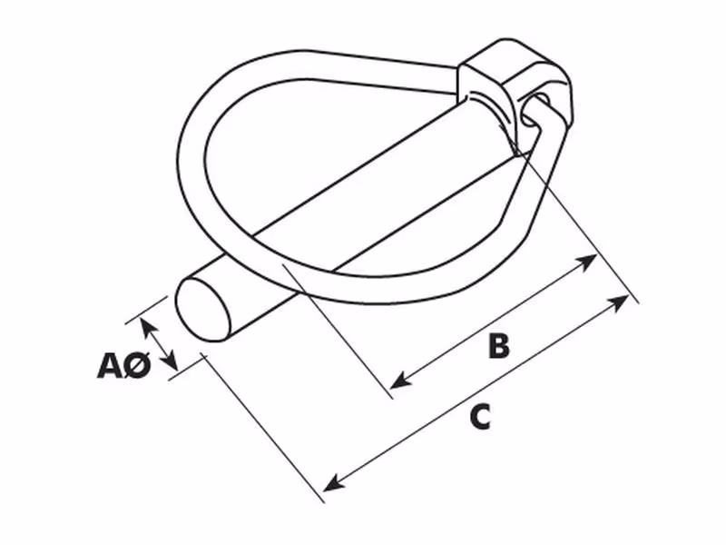 Petit seau 150 pièces Goupille piriforme 9mm x 44.5mm
