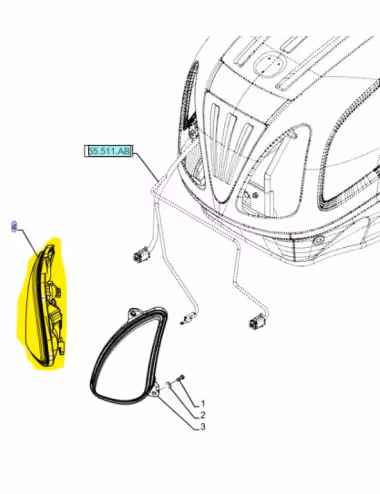 Phare 87635495 - New Holland