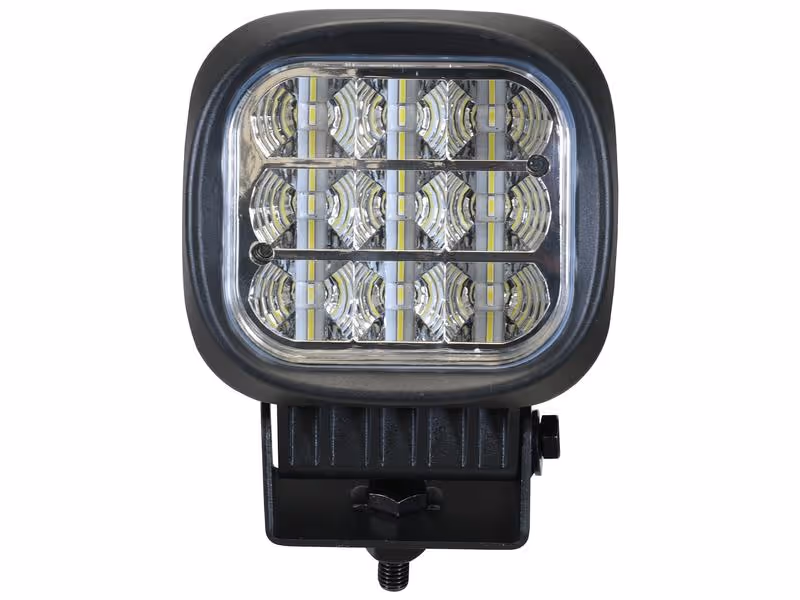 Phare à Led Haute Puissance Carré, Faisceau Concentré 80° .Interférence: Classe 3, 11700 Lumens, 10-30V