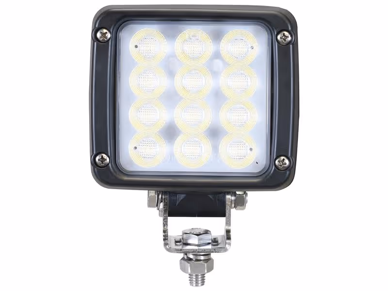 Phare à Led Haute Puissance Carré, Faisceau étroit 140° .Interférence: Classe 3, 9600 Lumens, 10-30V
