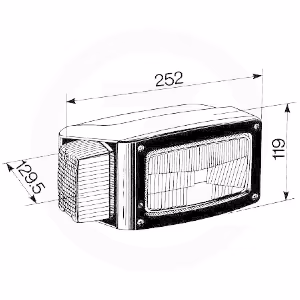 Phare avant et clignotant droit Cobo 05580000
