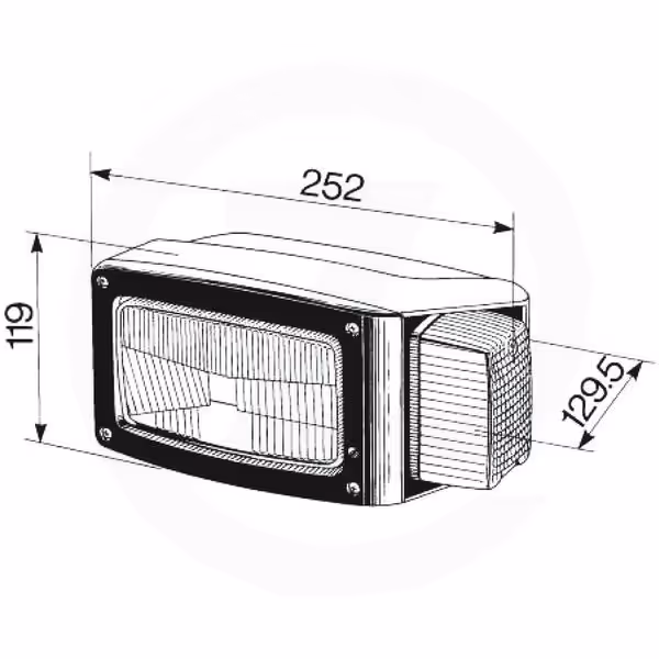 Phare avant et clignotant gauche Cobo 05584000