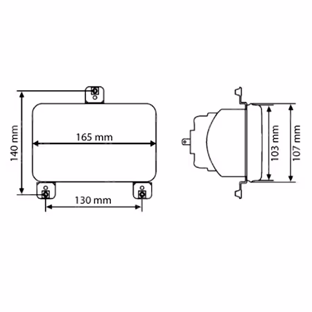 Phare avant Massey Ferguson 3550746M92