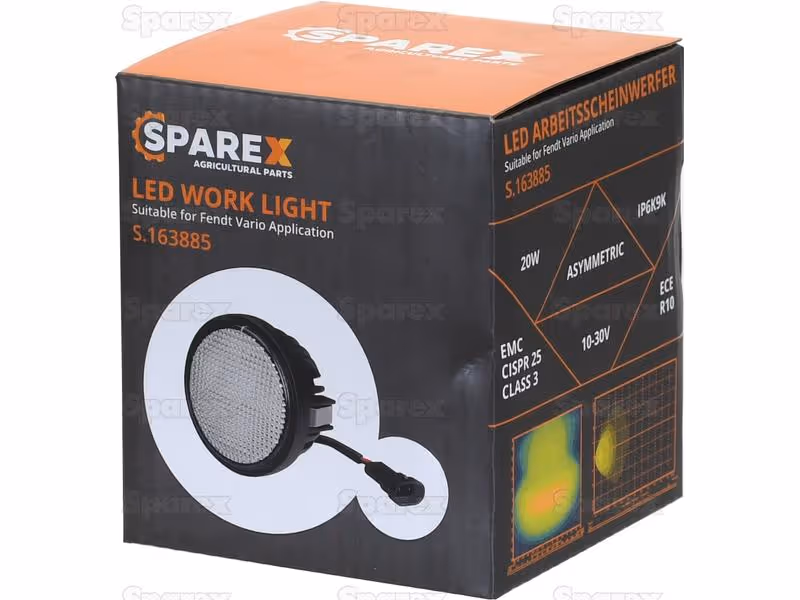 Phare de travail à LED Interférence: Classe 3, 2200 Lumens, 10-30V - adaptable sur tracteurs Fendt