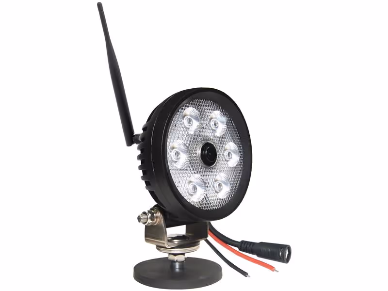 Phare de travail avec caméra intégrée, wifi, 10-32V