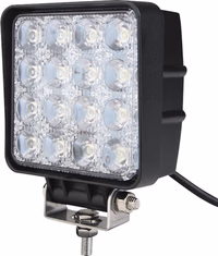 PHARE DE TRAVAIL CARRE LED 10/30V 48W 3000LM IP6K9K- FAISCEAU LARGE