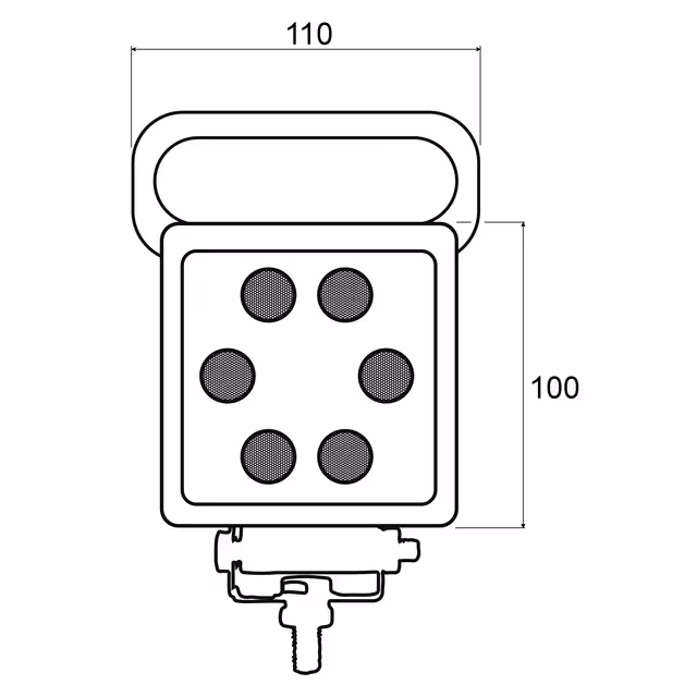 Phare de travail led 2000 lumens magnetique