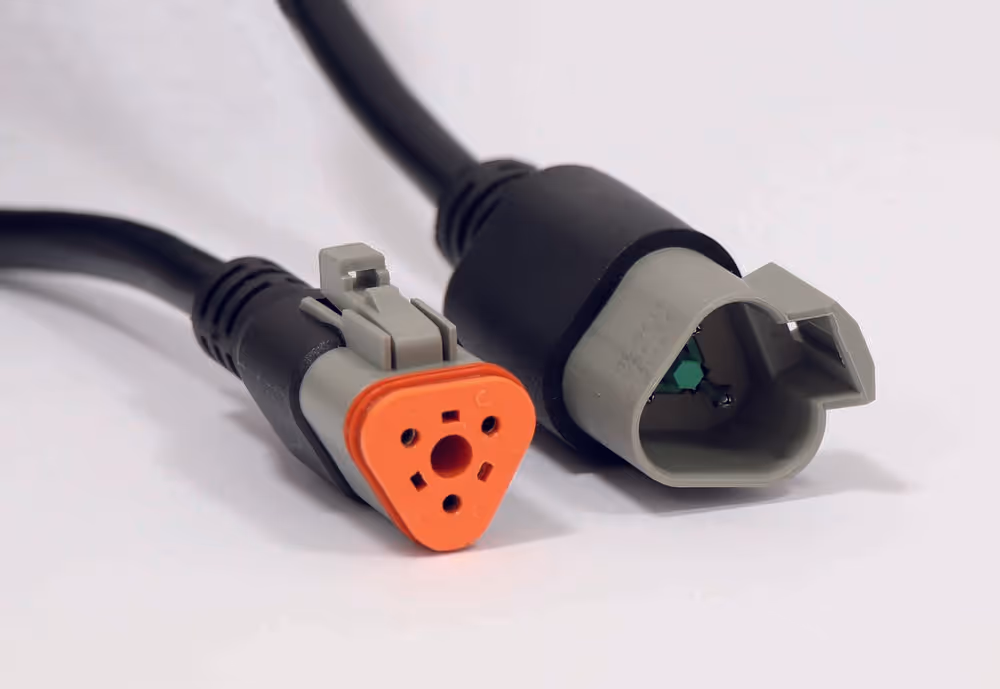 PHARE DE TRAVAIL ROND LED 10/30V 1500LM IP6K9K FAISCEAU COMBINE - CABLE DT