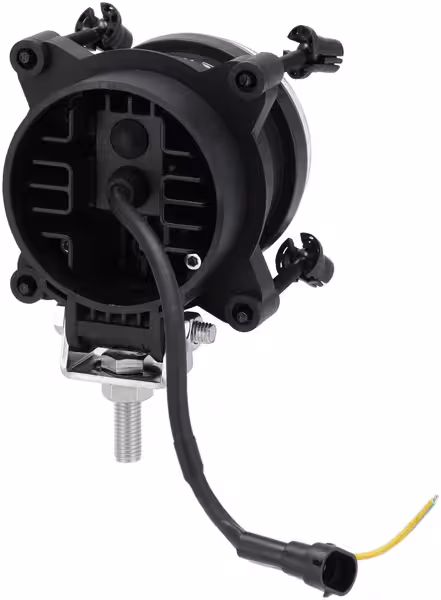 Phare LED, 25/5W, rond, 10-30V, Ø90mm, feux de route, feu de position, connecteur H9