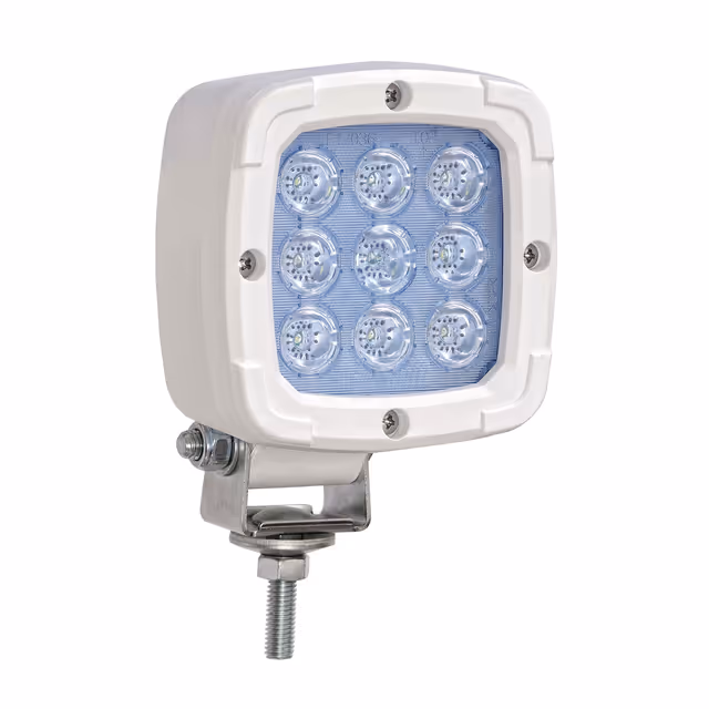 PHARE LED CARRE 12/24V 15W 600LM ECLAIRAGE LARGE