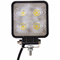 PHARE LED CARRE 12/24V 27W 1400LM ECLAIRAGE LARGE