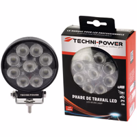 Phare led rond 12/24v 15w 1500 lumens techni-power