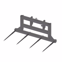 Pic botte ap 1801 4 dents ø45 lg 1055 percee type jcb compact