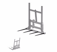 Pic botte largeur 1800 mm 4 dents Ø45 mm 