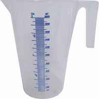Pichet doseur translucide 2l