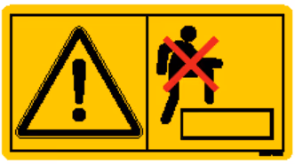 Pictogramme sécurité "Danger ne pas monter" Kuhn K9A148CE