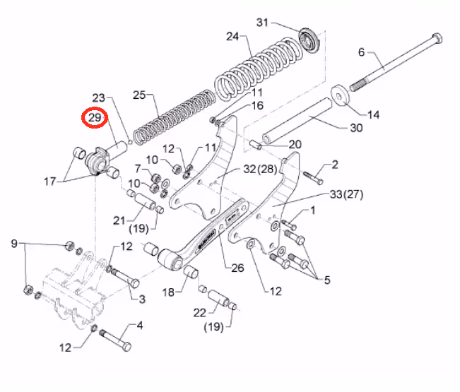 Pièce articulation Lemken 4275734