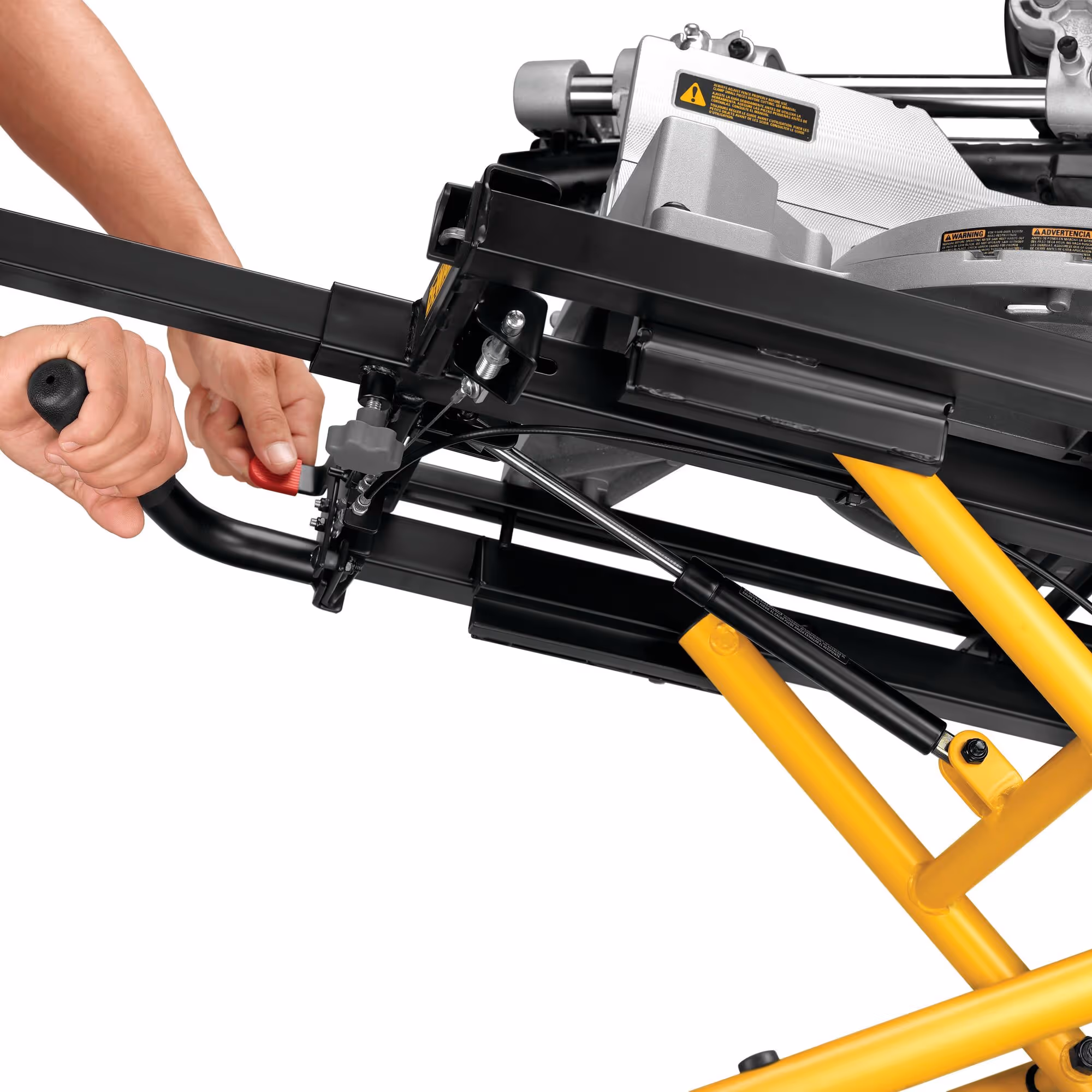 Piètement roulant pour scies à onglets