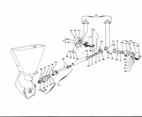 Pignon 15 DT surmoulé / tube-axe Nodet MLA0093A origine