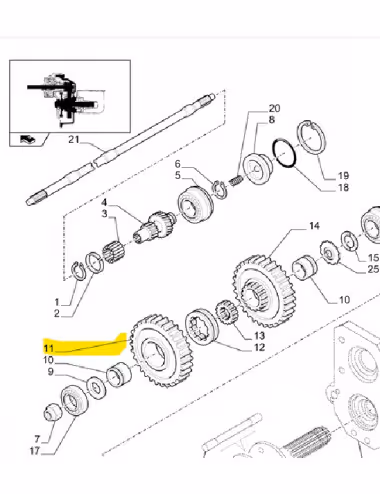 Pignon 47123681 - New Holland