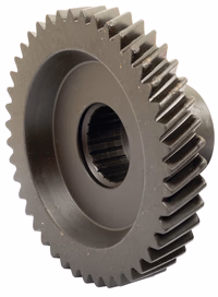 Pignon boitier renvoi pont avant, 44d, denture hélicoïdale Ford New Holland 83958452 adaptable