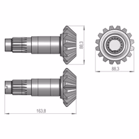 PIGNON CONIQUE 16/4 SIP766031550