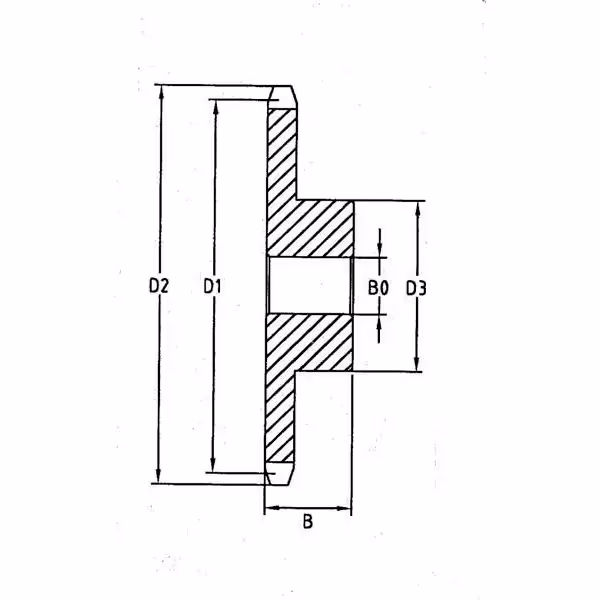 Pignon Simplex 12 dents chaîne 5/8" 10 B-1 adaptable