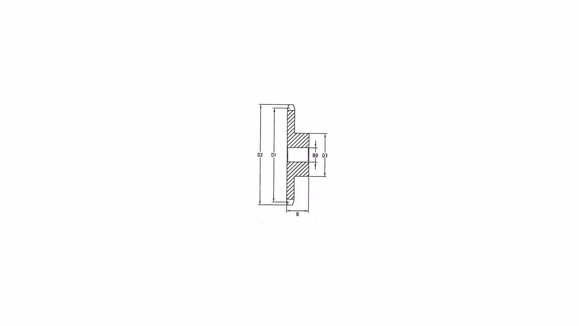 Pignon simplex 14 dents chaîne 1 1/2" b-1 