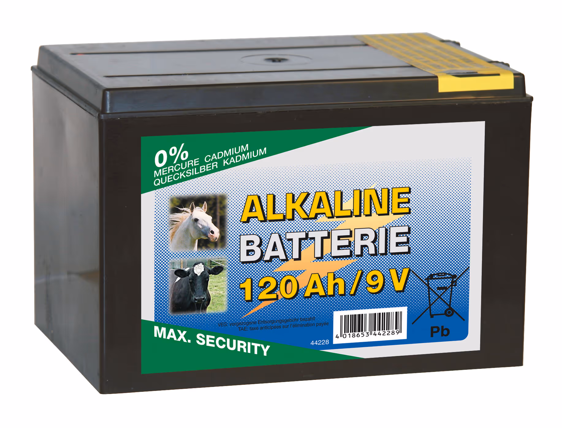 Pile Alcaline 9V 120Ah petit boîtier