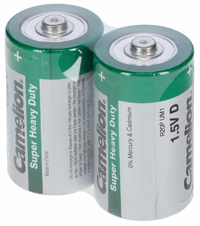 Piles 1,5V - D mono Zinc/Carbone, 2pcs