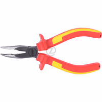 Pince à bec demi-rond droit ERGOTORQUE®, coudée, 165 mm