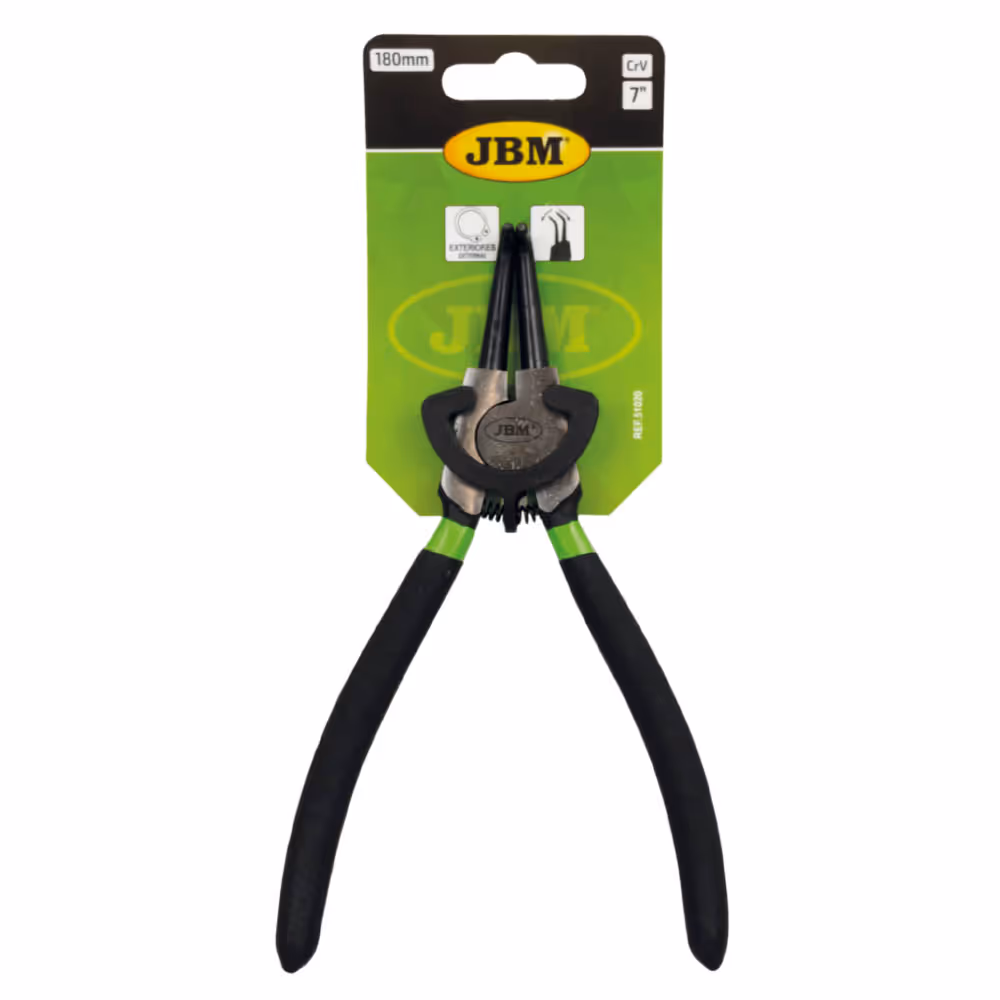 Pince à circlips pour exterieur - embout courbe 7" 180mm
