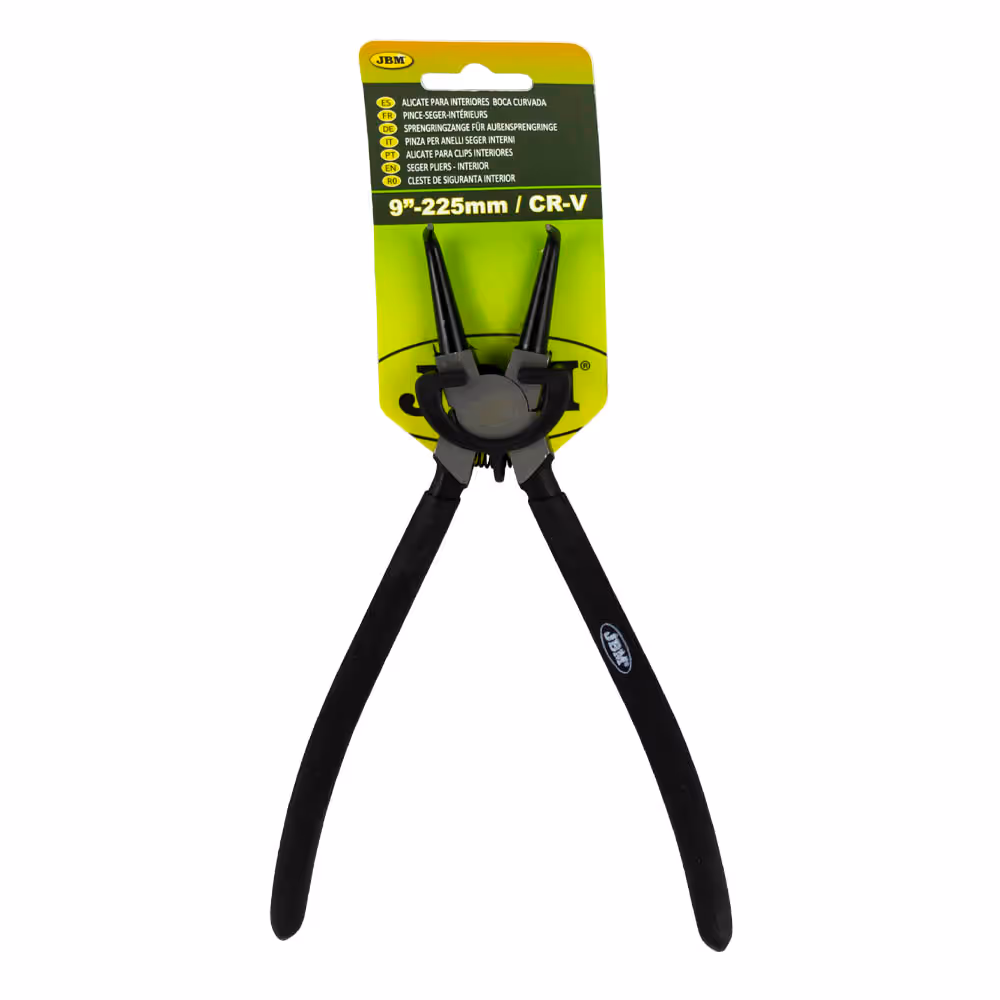 Pince à circlips pour interieur - embout courbe 9" 225mm