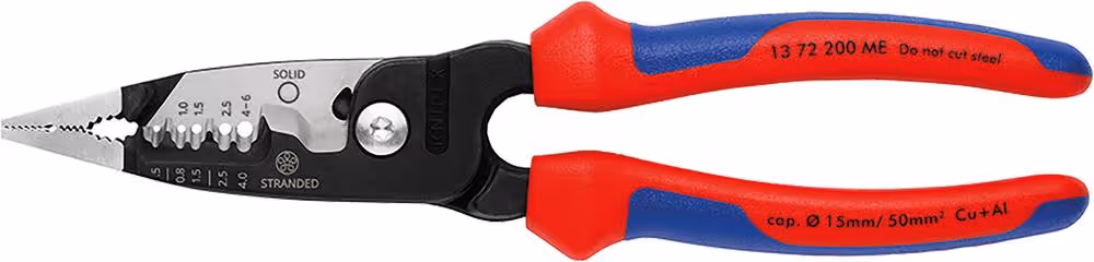 PINCE A DENUDER 200MM MULTIFONCTION BI-MATIERE KNIPEX