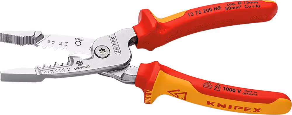 PINCE A DENUDER 200MM MULTIFONCTION BI-MATIERE KNIPEX