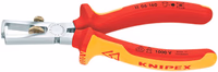PINCE A DENUDER CHROMEE 160MM ISOLEE 1000V S/CARTE KNIPEX