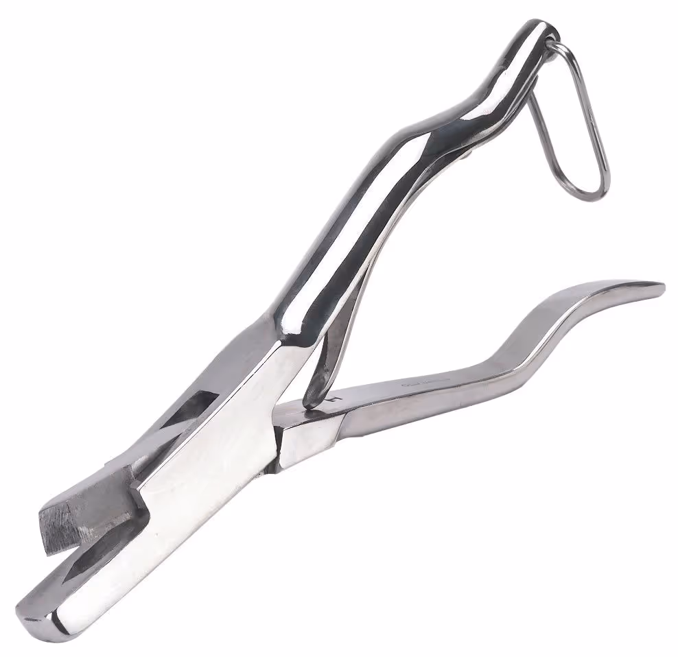 Pince à encocher inox coupe en forme de toit