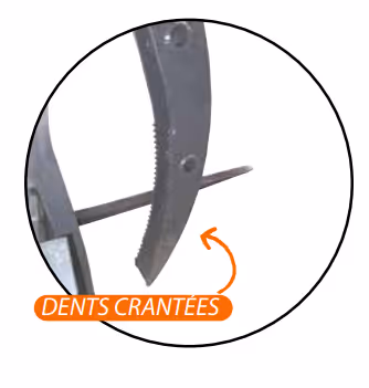 Pince à grume pour lève palette ISO FEM 2