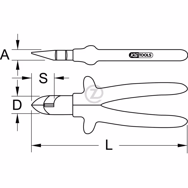Pince à sceller CLASSIC 1000V, 160mm