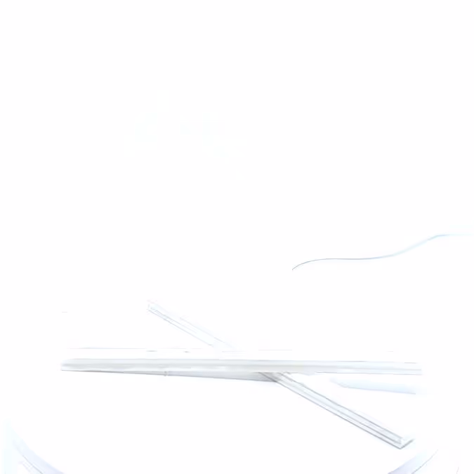 Pince blanche pour fanion L210 polyéthylène