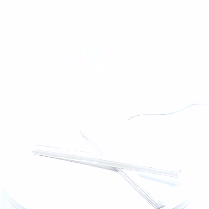 Pince blanche pour fanion L210 polyéthylène