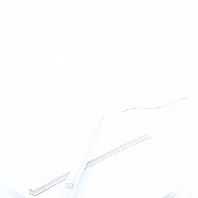Pince blanche pour fanion L210 polyéthylène