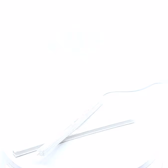 Pince blanche pour fanion L210 polyéthylène