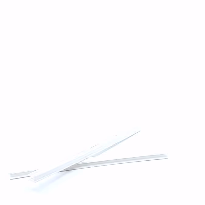 Pince blanche pour fanion L210 polyéthylène