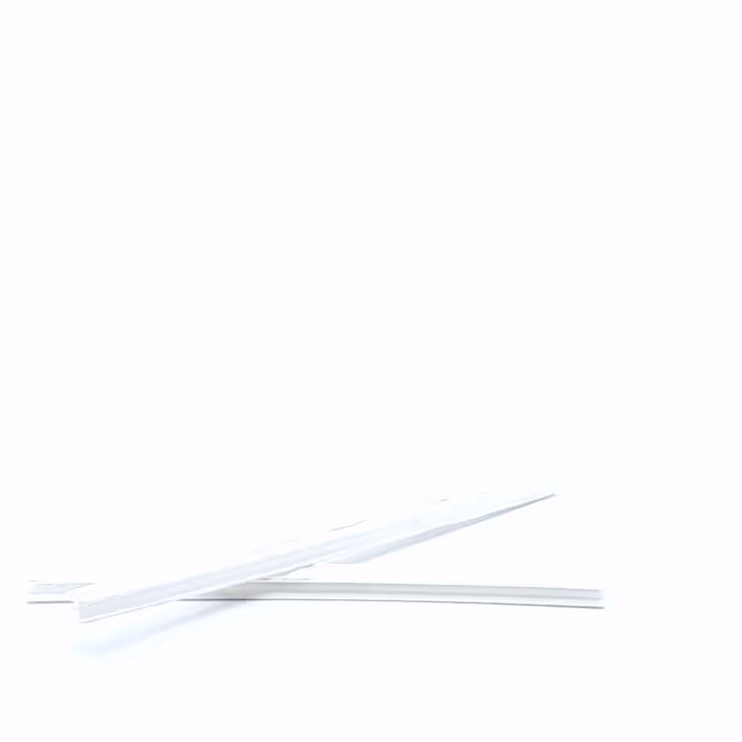 Pince blanche pour fanion L210 polyéthylène