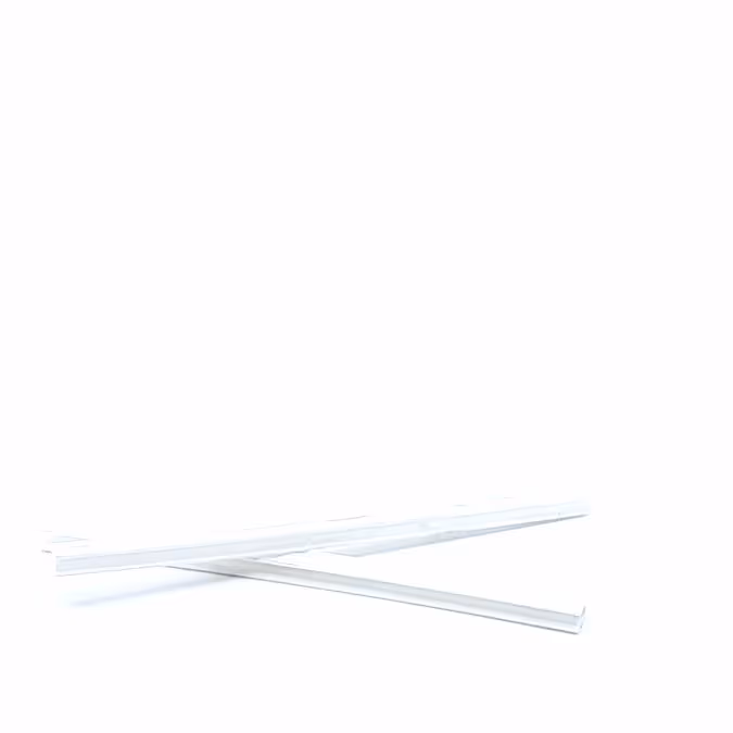 Pince blanche pour fanion L210 polyéthylène